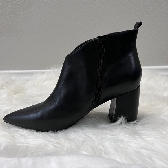 Marc Fisher leather pointed toe ankle boots booties size 10 M - Picture 6 of 15
